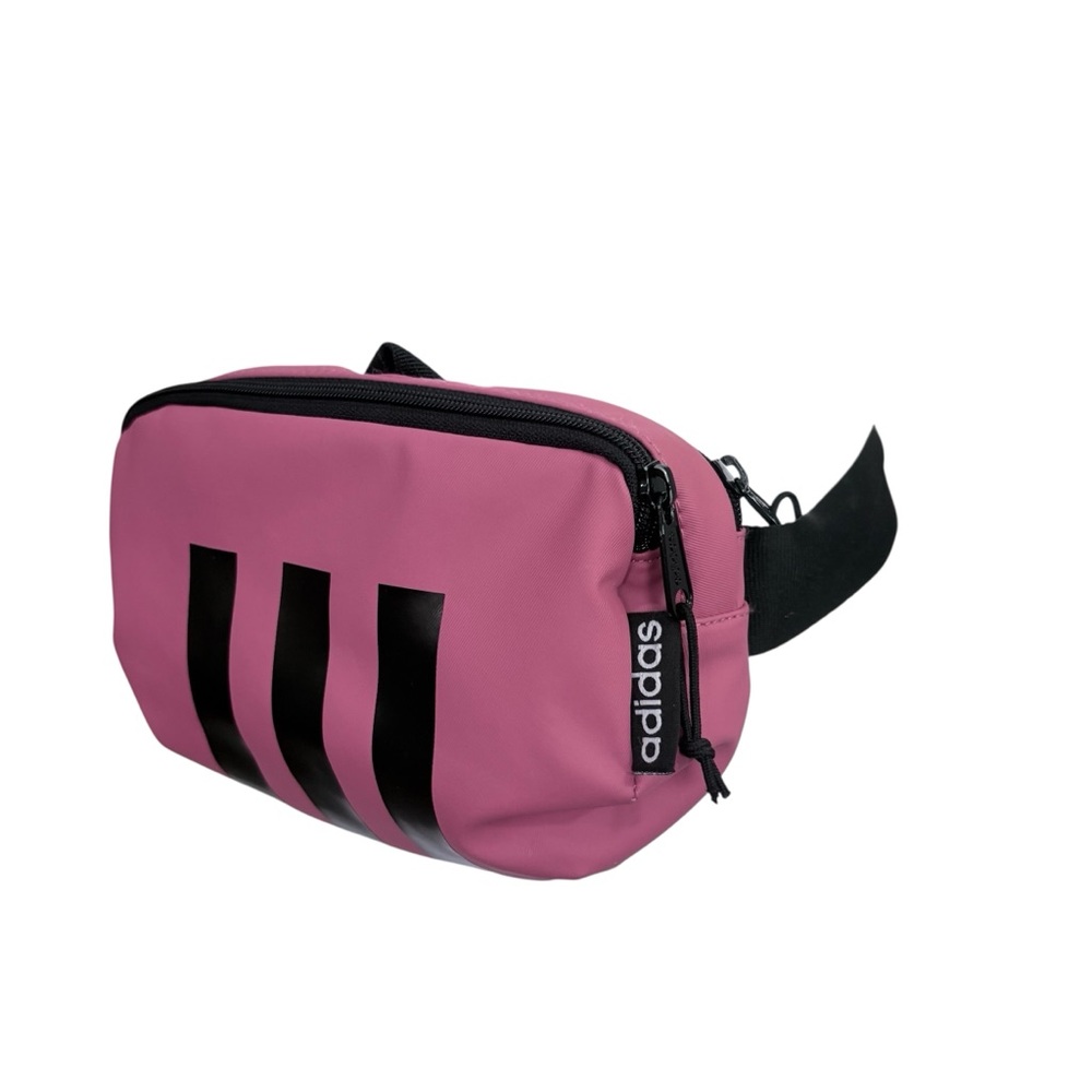 EUC Adidas Rose Pink Belt Bag /Fanny Pack in Polyester and Nylon Strap Sz Small